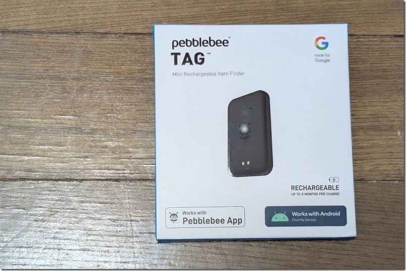 購入したAndroid スマートタグ Pebblebee