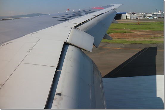 飛行機でのカメラ撮影　着陸