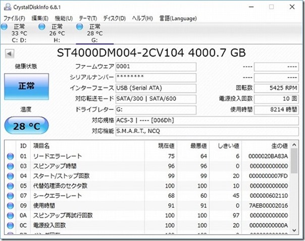 Seagate,4TB,機能