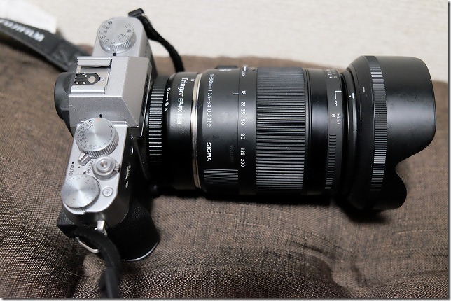 SIGMA18-200mmをFringer,EF-FX1でFujifilmX-T20に使用