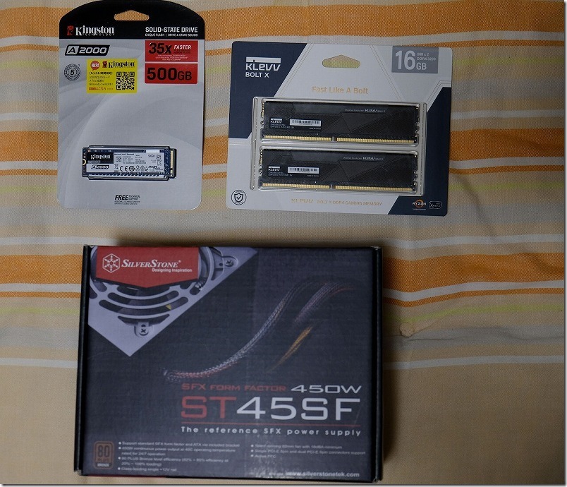 購入メモリ・SSD・SFX電源