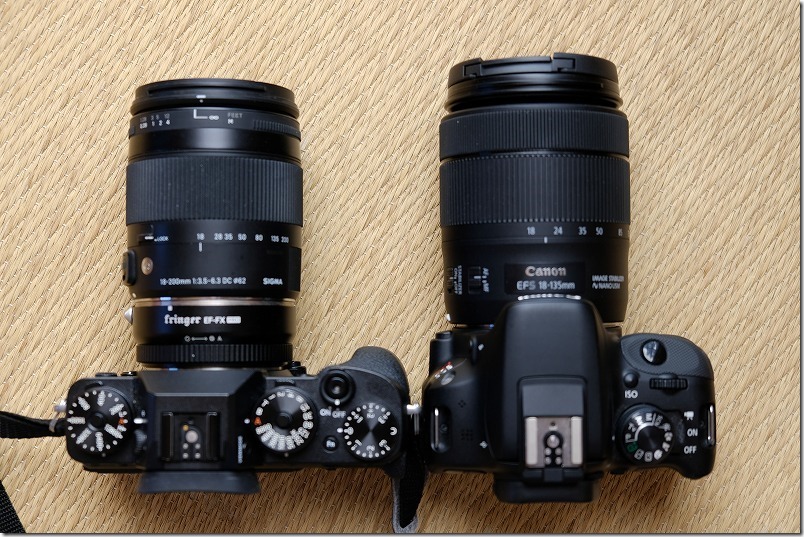 FUJIFILM,X-T2とEOSS,KISS,X7を比較