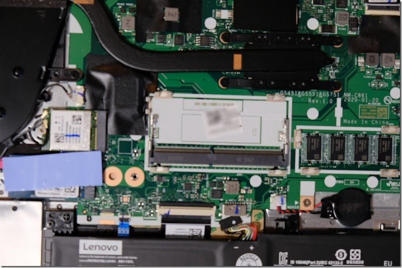 Lenovo、IdeaPad、Slim、350のSSDを換装手順、メモリ増設