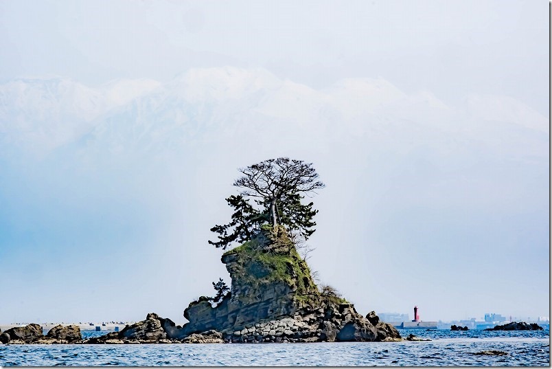 雨晴海岸・とやまビューポイント（ふるさと眺望点）から立山連峰を撮影（撮影データ・焦点距離）