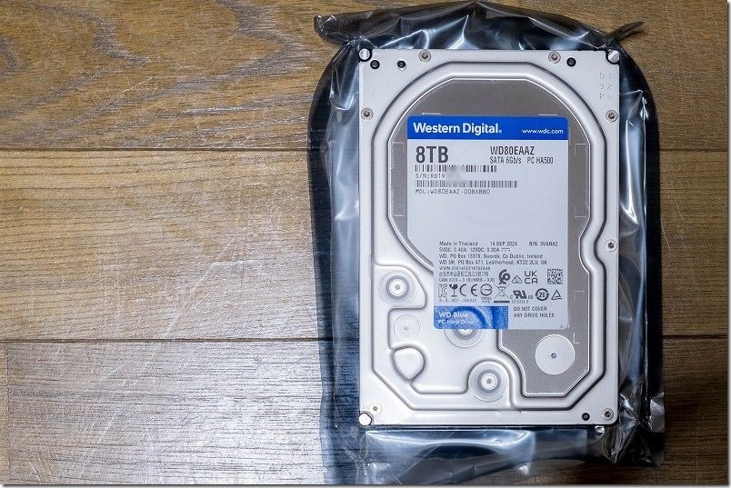 Western Digital 8TB WD80EAAZ 使用レビュー