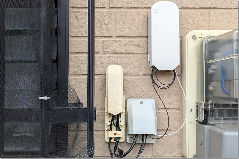 屋内配線の経路（スプライスボックス 屋外・屋内光ケーブルを接続）